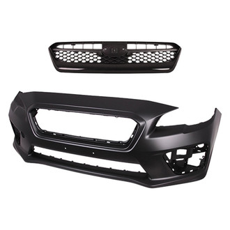 Replace® - 2-Piece (Front Bumper Cover, Grille) (Standard Line)