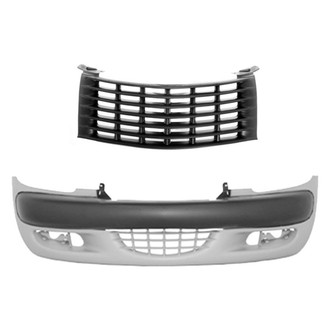 Replace® - 2-Piece (Front Bumper Cover, Grille) (Standard Line)
