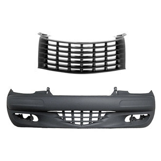 Replace® - 2-Piece (Front Bumper Cover, Grille) (Standard Line)