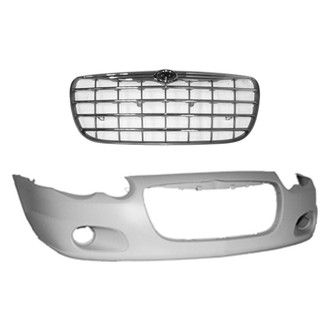 Replace® - 2-Piece (Front Bumper Cover, Grille) (Standard Line)