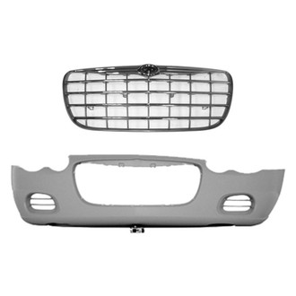 Replace® - 2-Piece (Front Bumper Cover, Grille) (Standard Line)