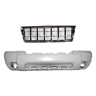 Replace® - 2-Piece (Front Bumper Cover, Grille) (Standard Line)