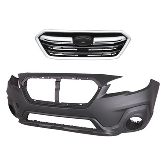 Replace® - 2-Piece (Front Bumper Cover, Grille) (Standard Line)