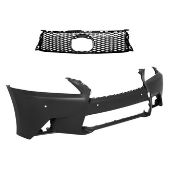 Replace® - 2-Piece (Front Bumper Cover, Grille) (Standard Line)