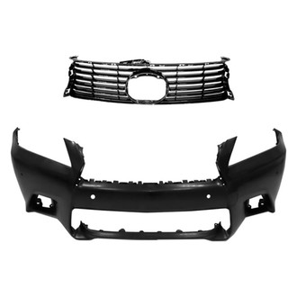 Replace® - 2-Piece (Front Bumper Cover, Grille) (Standard Line)