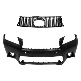 Replace® - 2-Piece (Front Bumper Cover, Grille) (Standard Line)