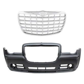 Replace® - 2-Piece (Front Bumper Cover, Grille) (Standard Line)