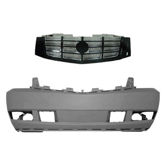 Replace® - 2-Piece (Front Bumper Cover, Grille) (Standard Line)