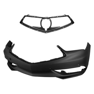 Replace® - 2-Piece (Front Bumper Cover, Grille) (CAPA Certified)