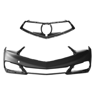 Replace® - 2-Piece (Front Bumper Cover, Grille) (CAPA Certified)