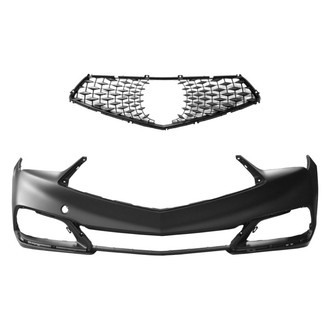 Replace® - 2-Piece (Front Bumper Cover, Grille) (CAPA Certified)