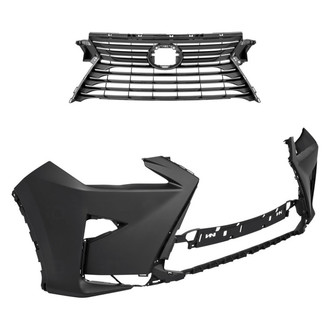 Replace® - 2-Piece (Front Bumper Cover, Grille)