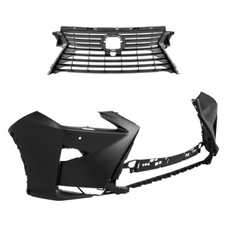 Replace® - 2-Piece (Front Bumper Cover, Grille) (Standard Line)