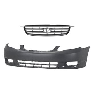 Replace® - 2-Piece (Front Bumper Cover, Grille) (Standard Line)