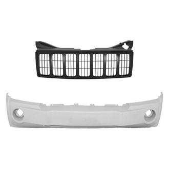 Replace® - 2-Piece (Front Bumper Cover, Grille) (Standard Line)