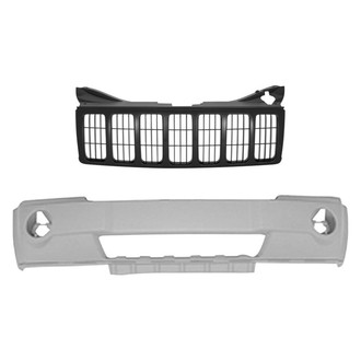 Replace® - 2-Piece (Front Bumper Cover, Grille) (Standard Line)