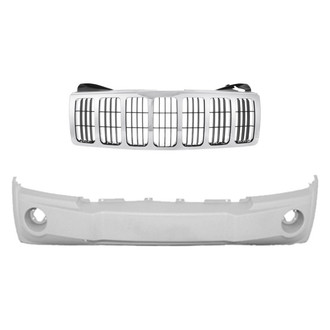 Replace® - 2-Piece (Front Bumper Cover, Grille) (Standard Line)
