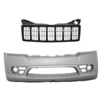 Replace® - 2-Piece (Front Bumper Cover, Grille) (Standard Line)