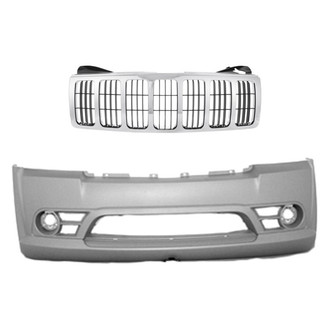Replace® - 2-Piece (Front Bumper Cover, Grille) (Standard Line)
