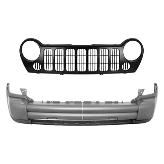 Replace® - 2-Piece (Front Bumper Cover, Grille) (Standard Line)