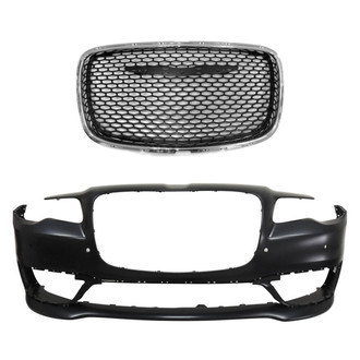 Replace® - 2-Piece (Front Bumper Cover, Grille) (CAPA Certified)