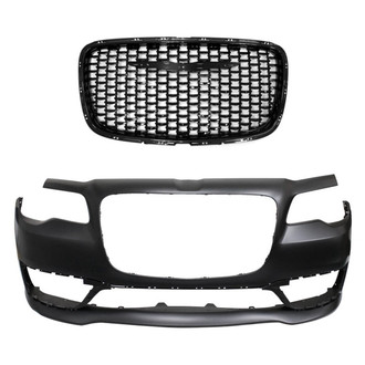 Replace® - 2-Piece (Front Bumper Cover, Grille) (CAPA Certified)