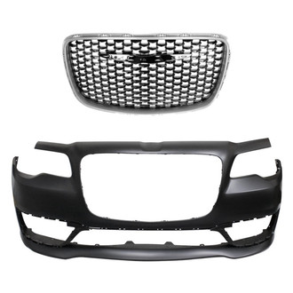 Replace® - 2-Piece (Front Bumper Cover, Grille) (CAPA Certified)