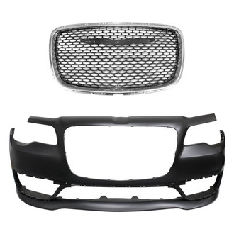 Replace® - 2-Piece (Front Bumper Cover, Grille) (CAPA Certified)