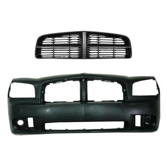 Replace® - 2-Piece (Front Bumper Cover, Grille) (Standard Line)