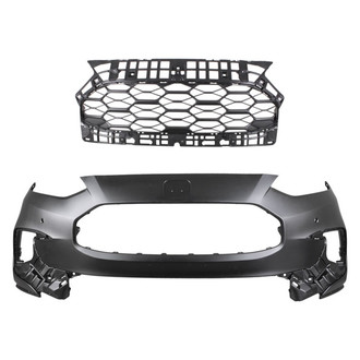 Replace® - 2-Piece (Front Bumper Cover, Grille) (Standard Line)