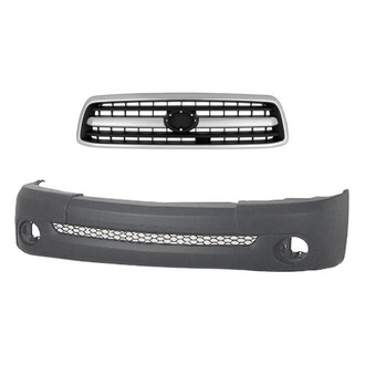 Replace® - 2-Piece (Front Bumper Cover, Grille) (Standard Line)