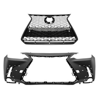 Replace® - 2-Piece (Front Bumper Cover, Grille) (Standard Line)
