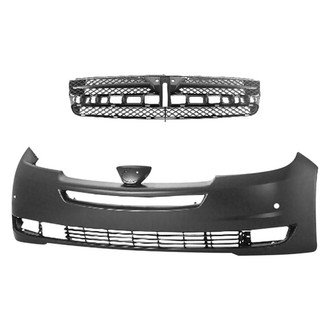 Replace® - 2-Piece (Front Bumper Cover, Grille)