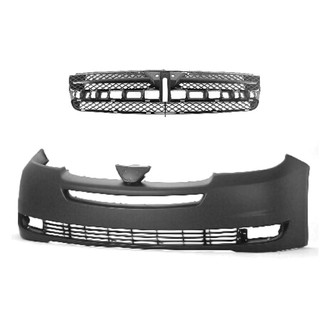 Replace® - 2-Piece (Front Bumper Cover, Grille) (Standard Line)
