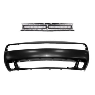 Replace® - 2-Piece (Front Bumper Cover, Grille) (CAPA Certified)
