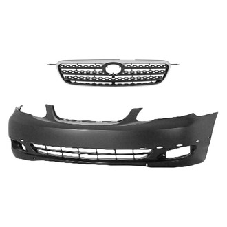 Replace® - 2-Piece (Front Bumper Cover, Grille) (Standard Line)
