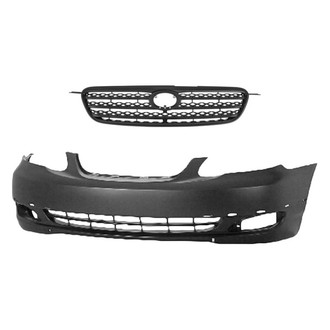 Replace® - 2-Piece (Front Bumper Cover, Grille) (Standard Line)