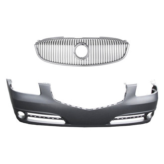 Replace® - 2-Piece (Front Bumper Cover, Grille) (Standard Line)