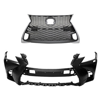 Replace® - 2-Piece (Front Bumper Cover, Grille) (Standard Line)