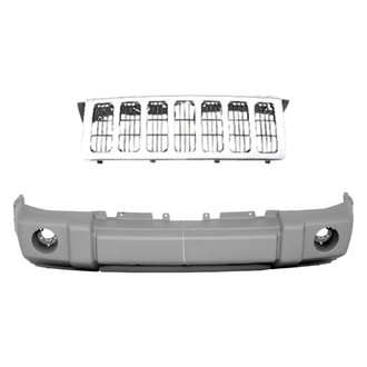 Replace® BNDL-231609 - 2-Piece (Front Bumper Cover, Grille) (Standard Line)