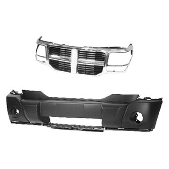 Replace® - 2-Piece (Front Bumper Cover, Grille) (Standard Line)