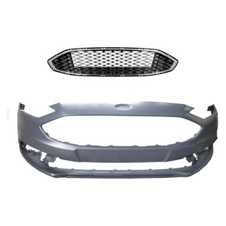 Replace® - 2-Piece (Front Bumper Cover, Grille)