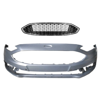 Replace® - 2-Piece (Front Bumper Cover, Grille) (CAPA Certified)