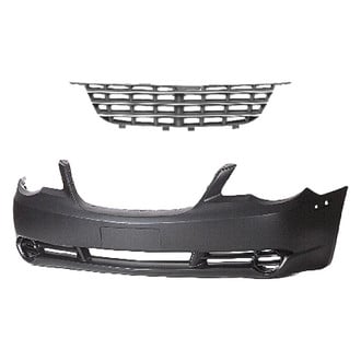 Replace® - 2-Piece (Front Bumper Cover, Grille) (Standard Line)