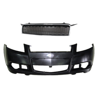 Replace® - 2-Piece (Front Bumper Cover, Grille) (Standard Line)