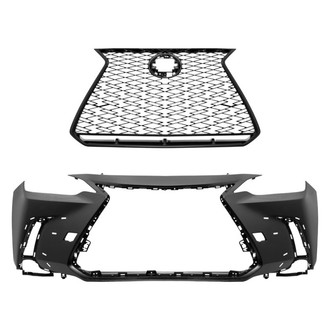 Replace® - 2-Piece (Front Bumper Cover, Grille) (Standard Line)