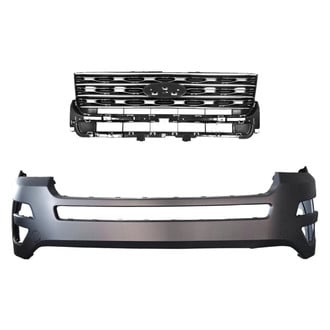 Replace® - 2-Piece (Front Bumper Cover, Grille) (CAPA Certified)