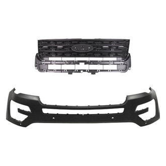 Replace® - 2-Piece (Front Bumper Cover, Grille) (CAPA Certified)