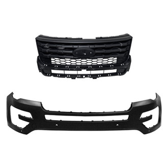 Replace® - 2-Piece (Front Bumper Cover, Grille) (CAPA Certified)
