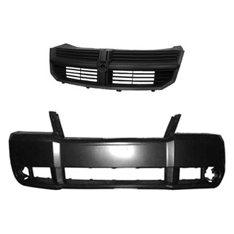Replace® - 2-Piece (Front Bumper Cover, Grille) (Standard Line)